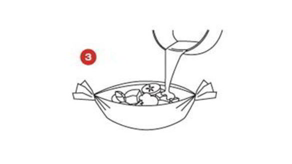 ШАГ 3. гратен из баклажанов и помидоров с козьим сыром в лодочке saga