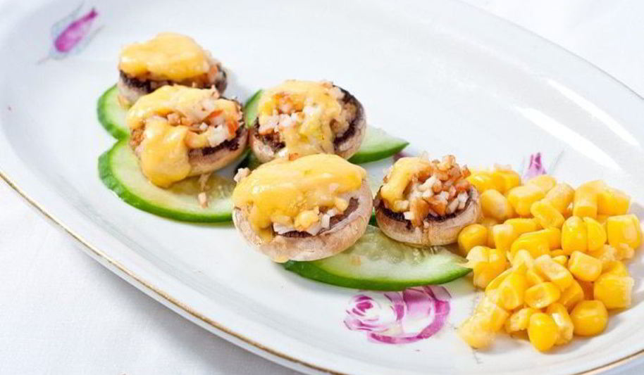 Рецепт грибная закуска с морской начинкой