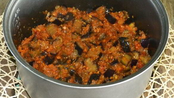 ШАГ 8. баклажанная икра в мультиварке