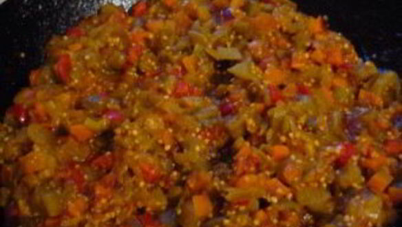 ШАГ 6. икра из запеченных баклажанов