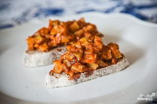 Кабачковая икра тушеная