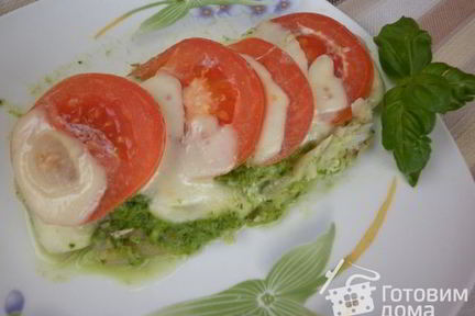 Капрезеиз запеченной рыбы