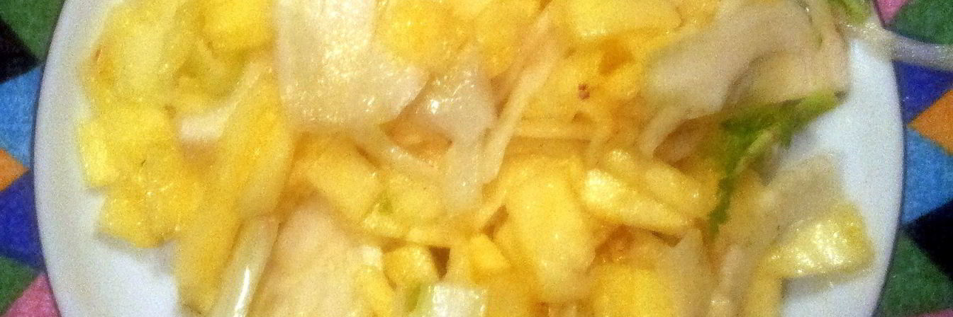 Карпаччо из фенхеля и ананаса