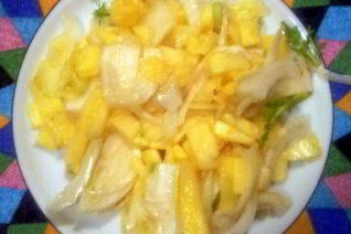 Карпаччо из фенхеля и ананаса