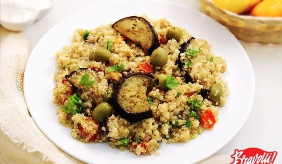 Рецепт киноа с баклажанами
