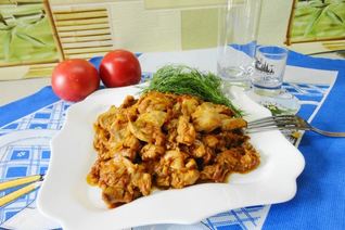 Корейская закуска из молоки лососевых рыб