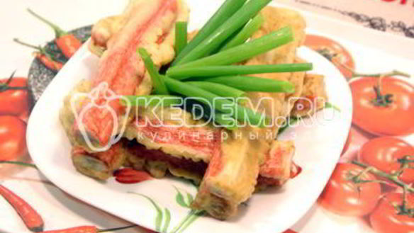 ШАГ 5. крабовые палочки в кляре