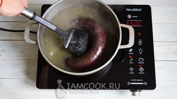 ШАГ 16. кровяная колбаса с гречкой