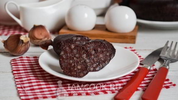 ШАГ 20. кровяная колбаса с гречкой