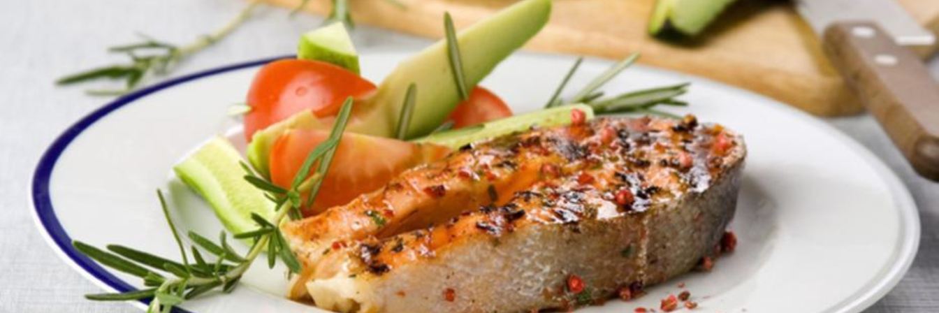 Маринованная семга гриль