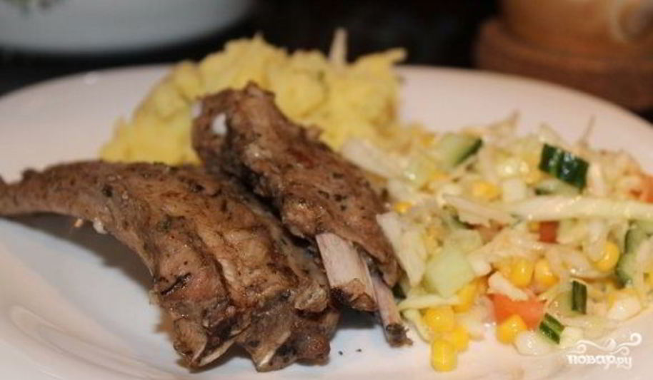 Рецепт маринованные свиные ребрышки