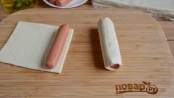 ШАГ 2. мини-сосиски в тесте