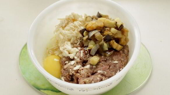 ШАГ 3. мясной террин с баклажаном