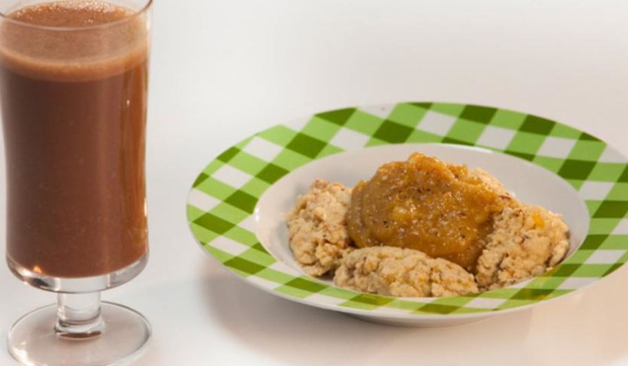 Рецепт банановый омлет с банановым кремом