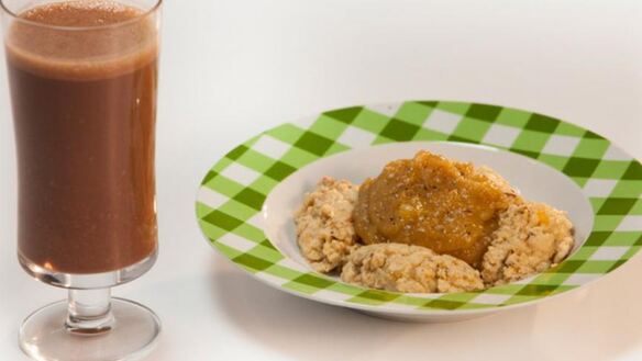 ШАГ 4. банановый омлет с банановым кремом