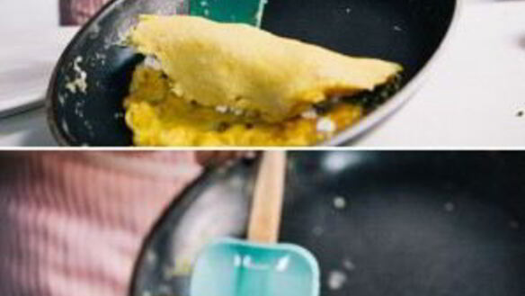 ШАГ 7. французский омлет с сыром