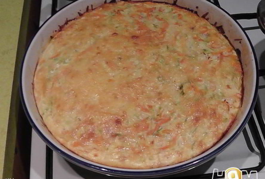 Фриттата из кабачков и моркови