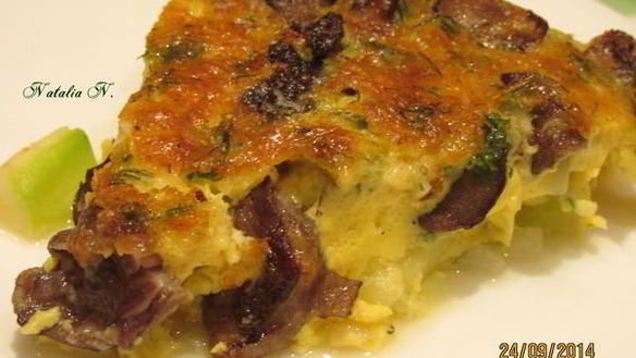 ШАГ 12. фриттата из кабачков с грибами