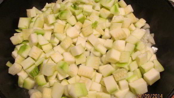 ШАГ 7. фриттата из кабачков с грибами