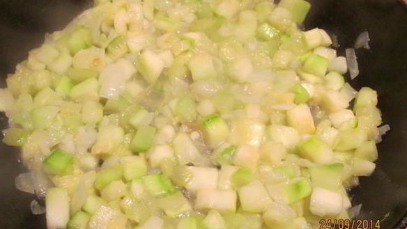 ШАГ 8. фриттата из кабачков с грибами