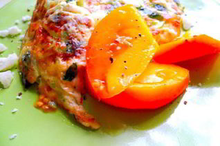 Фриттата с кабачком и сыром