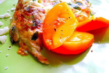 Фриттата с кабачком и сыром