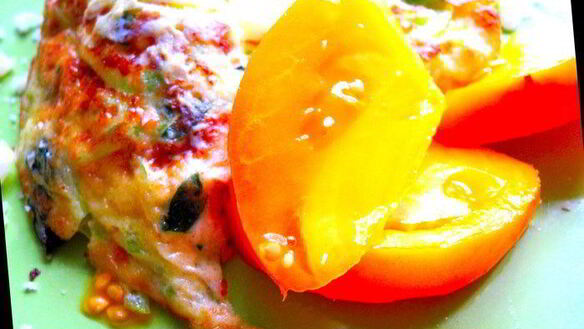 ШАГ 3. фриттата с кабачком и сыром