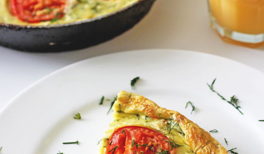 Рецепт фриттата с маскарпоне, ветчиной и сыром