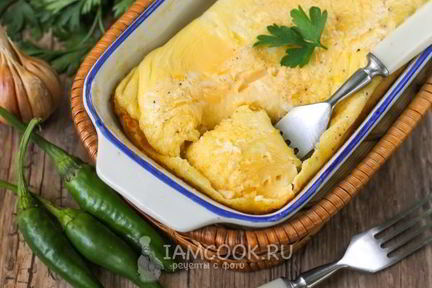 Омлет без молока в духовке