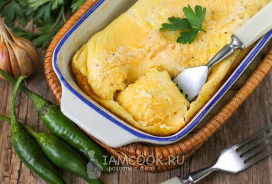 Омлет без молока в духовке