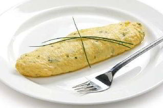 Омлет из белков с зеленью