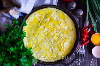 Омлет на сковороде