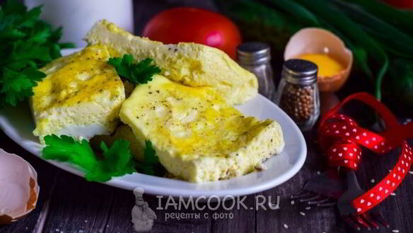 ШАГ 10. омлет на сковороде