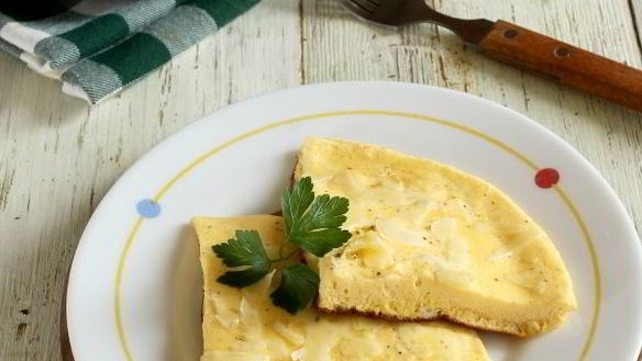 ШАГ 8. омлет на сметане на сковороде