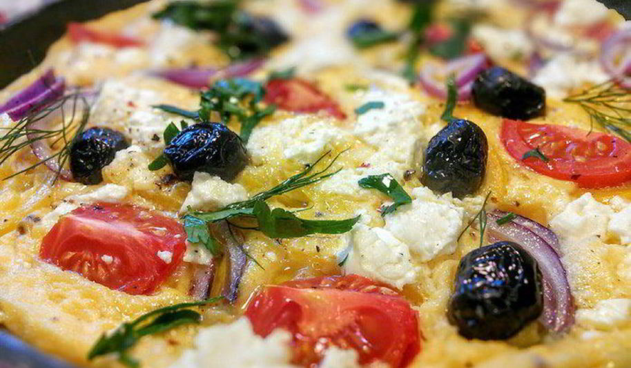 Рецепт омлет по мотивам греческого салата