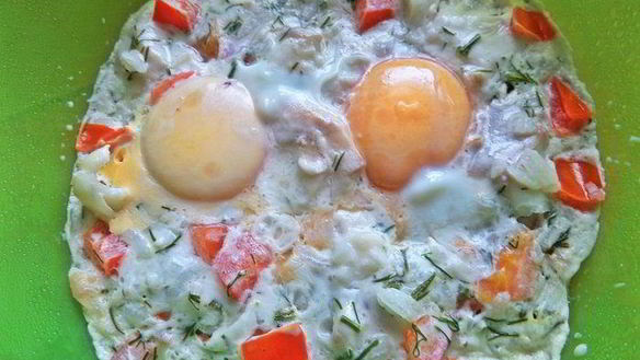 ШАГ 20. омлет рыбный дачный