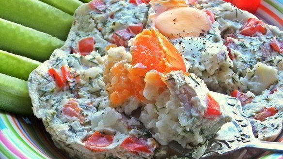 ШАГ 22. омлет рыбный дачный