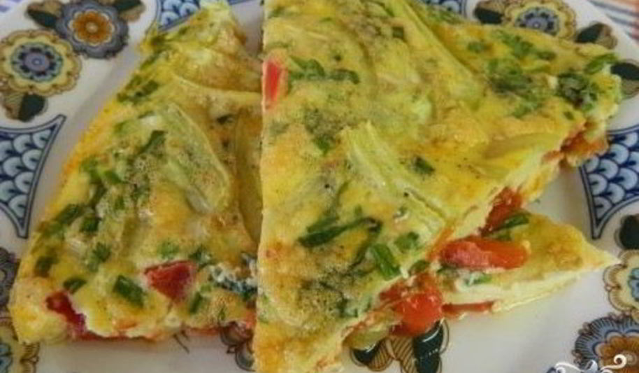 Рецепт омлет с болгарским перцем