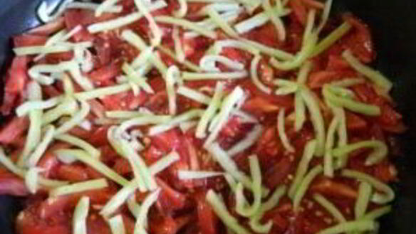 ШАГ 5. омлет с болгарским перцем