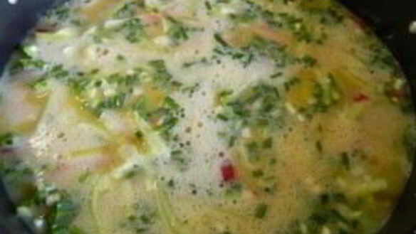 ШАГ 8. омлет с болгарским перцем