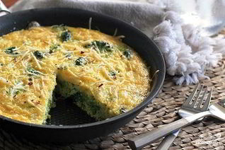 Омлет с брокколи