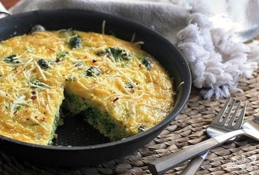 Омлет с брокколи