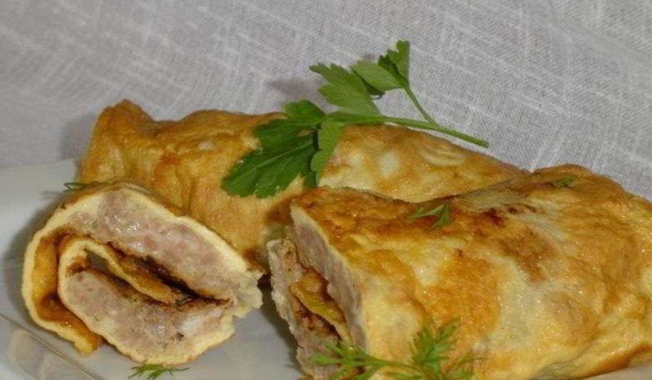 Рецепт омлет с фаршем