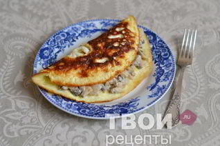 Омлет с грибами