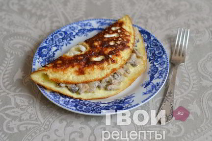 Омлет с грибами