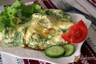 Омлет с кабачком и зеленью