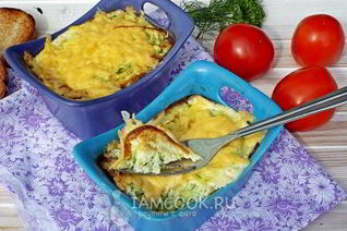 Омлет с кабачком в духовке