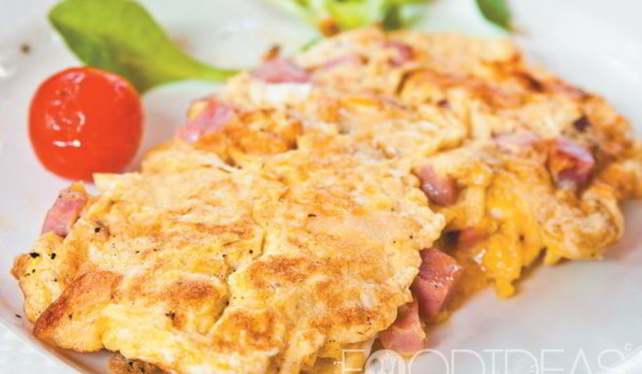 Рецепт омлет с колбасой