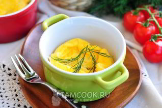 Омлет с молоком в микроволновке