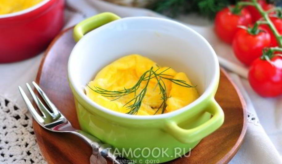 Рецепт омлет с молоком в микроволновке